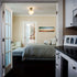 Schoolhouse Ceiling Light Fixture with White Glass Shade